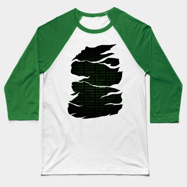 Binary Coded Baseball T-Shirt by Alpheratz